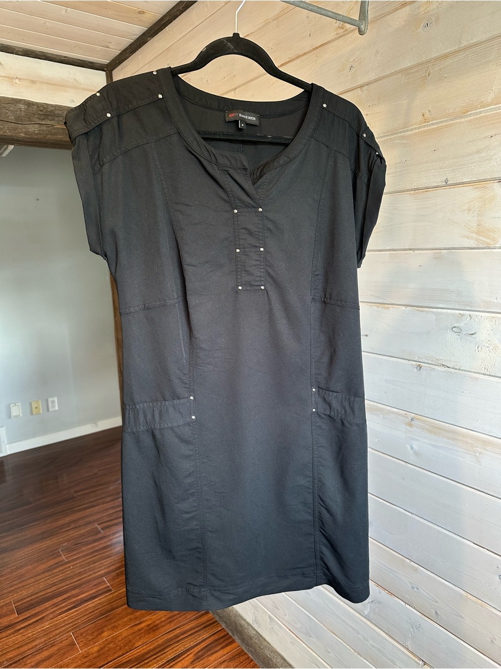 Edit by Jeanne Beker | Black Short Sleeve Midi Dress